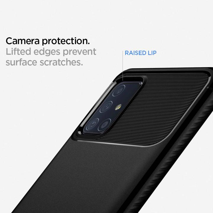 Actual product image Spigen rugged army (Samsung Galaxy A71)