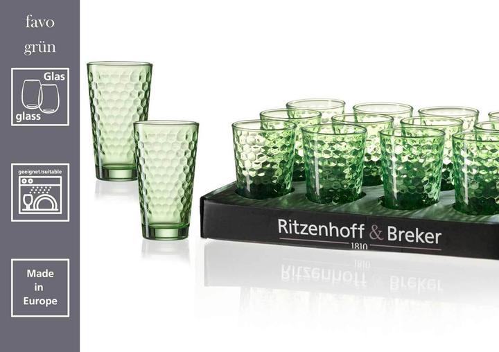 Actual product image Ritzenhoff & Breker Favo Longdrinkgläser (0.40 l, 12 x)