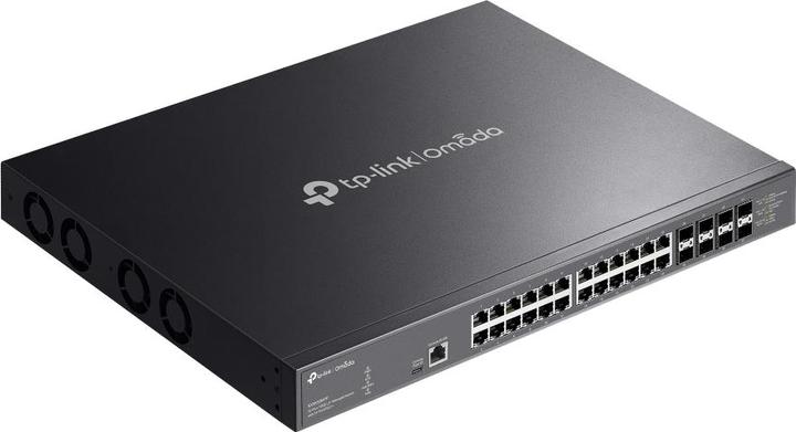 Actual product image TP-Link SX3832MPP Omada 32-Port 10GE L2+ Managed Switch 24x 10G RJ45 PoE++ Ports 8x 10G SFP+ Slots (32 Ports)