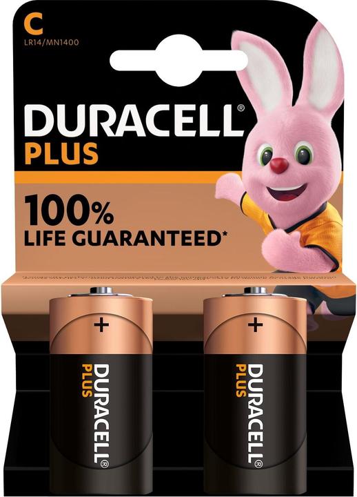 Duracell Plus (2 pcs., C, 7750 mAh)