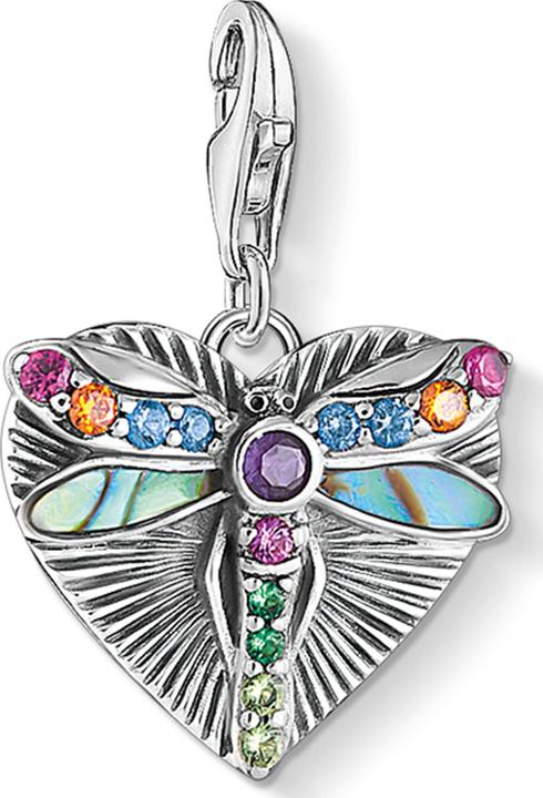 Thomas Sabo Charm-Anhänger (925er Silber, Geschwärzt, Kaltemail)
