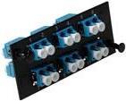 Image du produit Molex LC Quad 12 Fibre MM OM3 plaque d'adaptation Aqua (CAT3)
