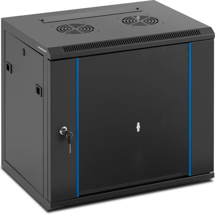 Produktbild Fromm & Starck Serverschrank 19 Zoll abschliessbar 9 HE Stahlgehäuse Netzwerkschrank (10.86 HE, 19 Zoll Rack)