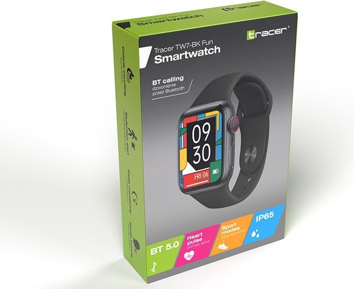 Image du produit Tracer Tra TW7-BK FUN montre intelligente multifonctionnelle noire
