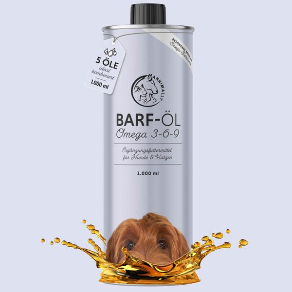 Immagine prodotto Annimally Olio Barf 500ml (Adulto, Senior, Junior, 1 pz., 1000 g)