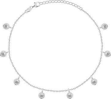 Brilio Silver - Elegant silver bracelet with zircons BRC70W