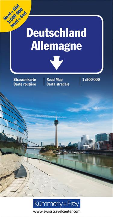 Produktbild Deutschland Nord + Süd Strassenkarte 500000