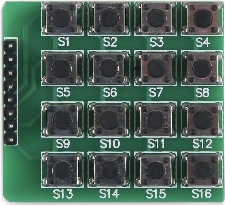 Produktbild Joy-it Raspberry Pi Erweiterungs-Platine Grün sbc-buttonmatrix