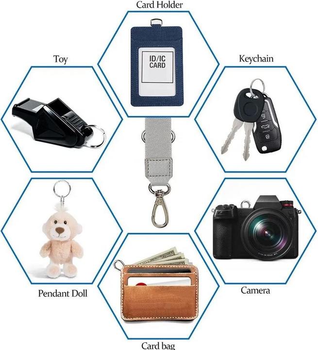 Actual product image PhoneLook Adaptateur de lanière universel pour les coques de smartphone, les porte-clés, les appareils photo e