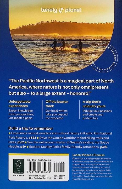 Produktbild Washington, Oregon & the Pacific Northwest (Englisch, Bianca Bujan, Margot Bigg, Leslie Hsu Oh, Leviton Alex, Brandon Fralic, Lonely Planet, Michael Kohn, Amy Sung, Britany Robinson, 2024)