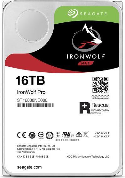 Actual product image Seagate IronWolf Pro High WRL (16 TB, 3.5", CMR)