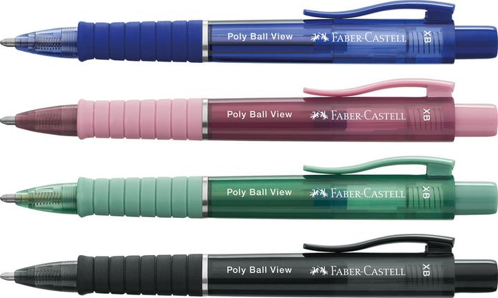 Actual product image Faber-Castell Ballpoint pen 'Poly Ball View' XB (Admiral Blue, 1 x)