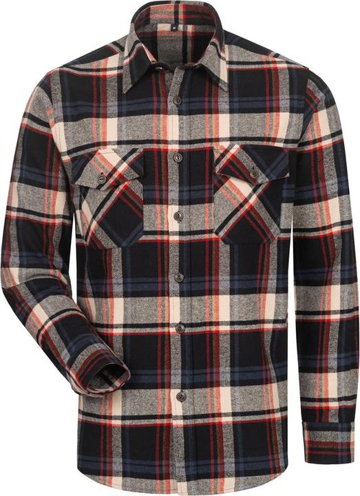 Produktbild Craftland Flanellhemd TURRELL Grösse L schwarz/marine/beige/rot kariert (L)