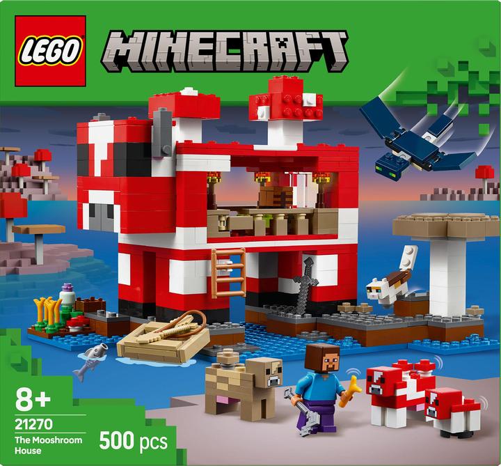 Immagine prodotto LEGO Das Pilzkuh-Haus (21270, LEGO Minecraft)