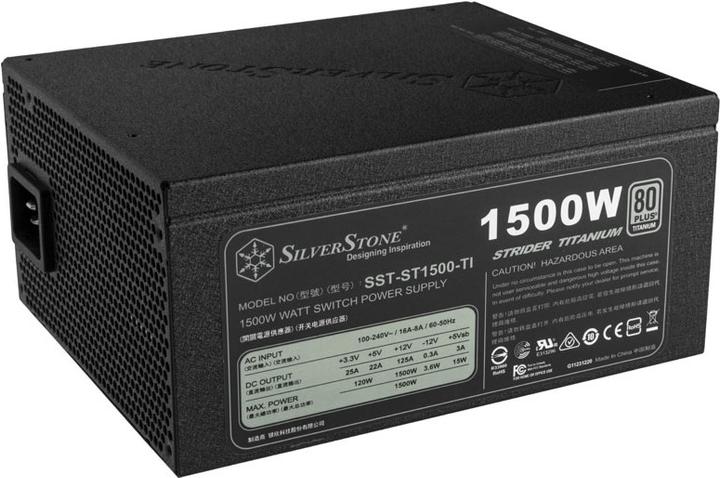 Produktbild Silverstone SST-ST1500-TI v1.1 Netzteil 80 PLUS Titanium, modular - 1500 Watt (1500 W)