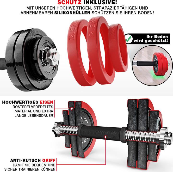 Actual product image Sportstech AH300 (4 x 2.5 kg, 4 x 1.25 kg)