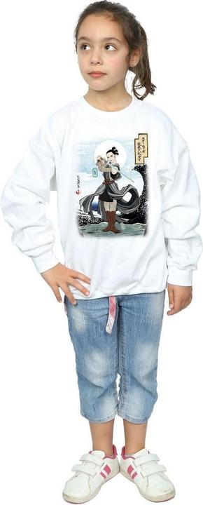 Actual product image Star Wars Girls The Last Jedi Japanese Rey Sweatshirt (128)