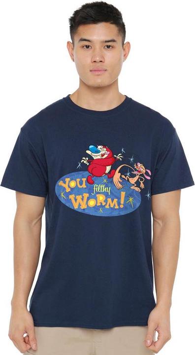 Image du produit Ren & Stimpy - T-shirt YOU FILTHY WORM! - Homme (5XL)