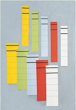 Produktbild Neutralware Ordnerrückenetikett Format des Schildes: schmal/kurz Masse: 39 x 190 mm (B x H)