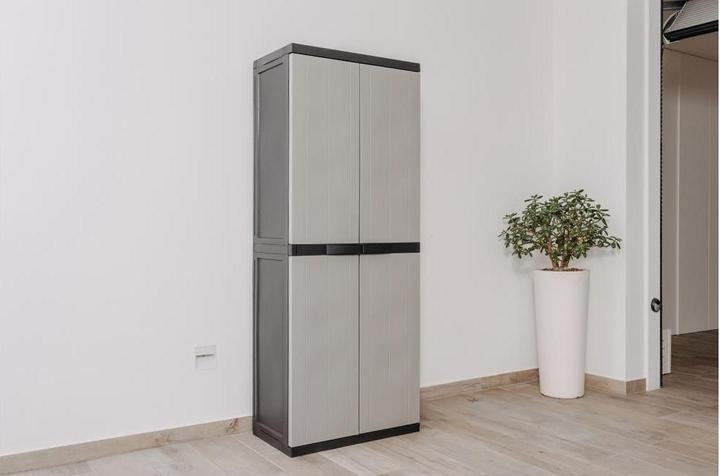Actual product image Toomax Schrank Bios midi 65 x 165 cm Schwarz/Warmgrau (65 cm, 165 cm)