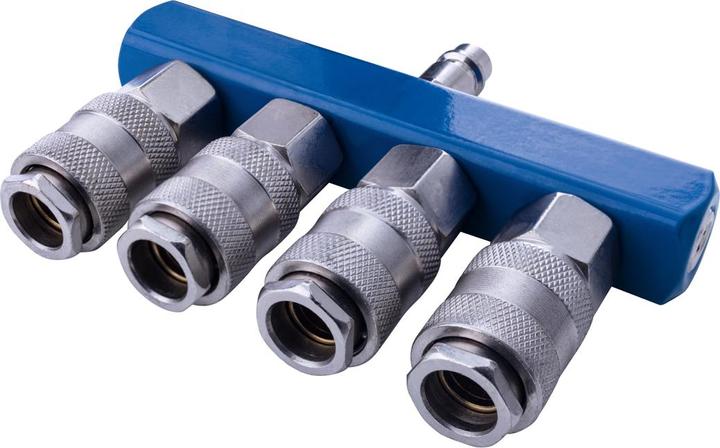 Image du produit Scheppach Distributeur d'air comprimé avec raccords rapides, 4 sorties