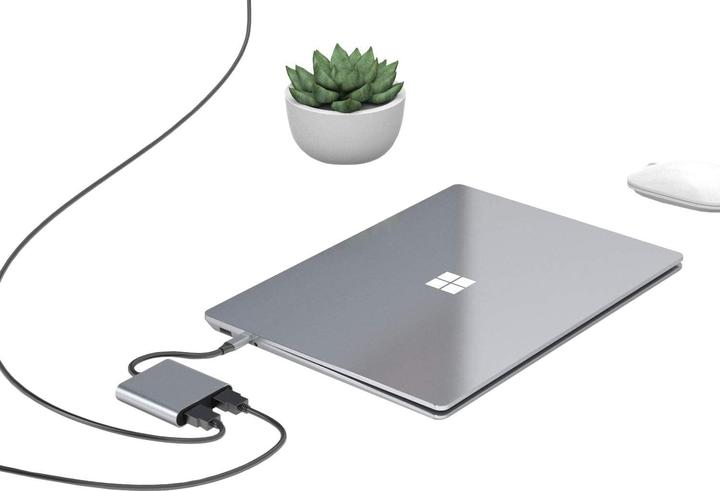 Actual product image JTI Adapter - USB-C to 2x HDMI (USB-C, 16 cm)