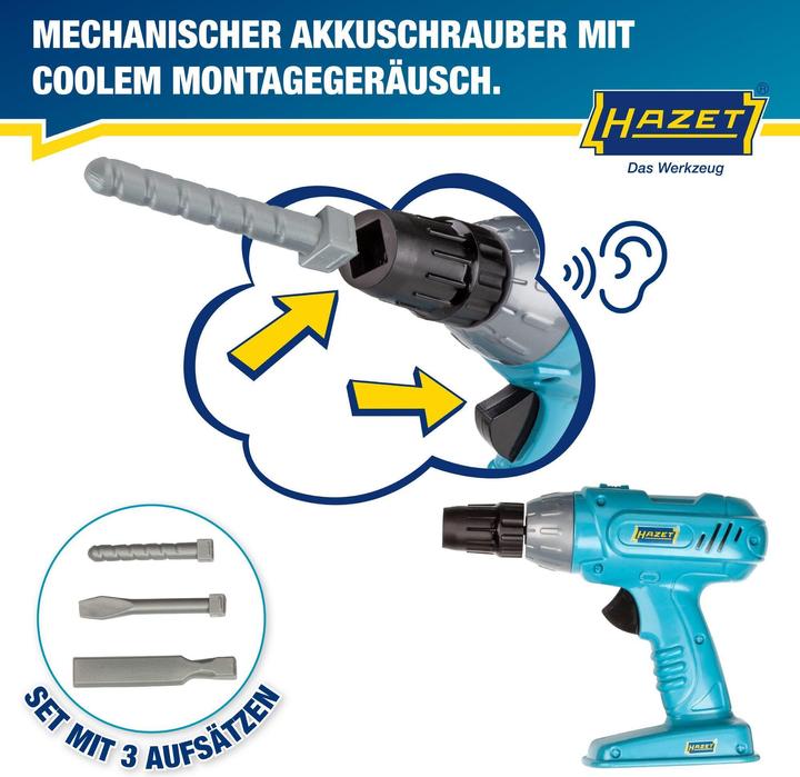 Immagine prodotto HAZET Giocattoli per bambini serie di utensili JUNIORTOOL1 ∙ Numero utensili: 61