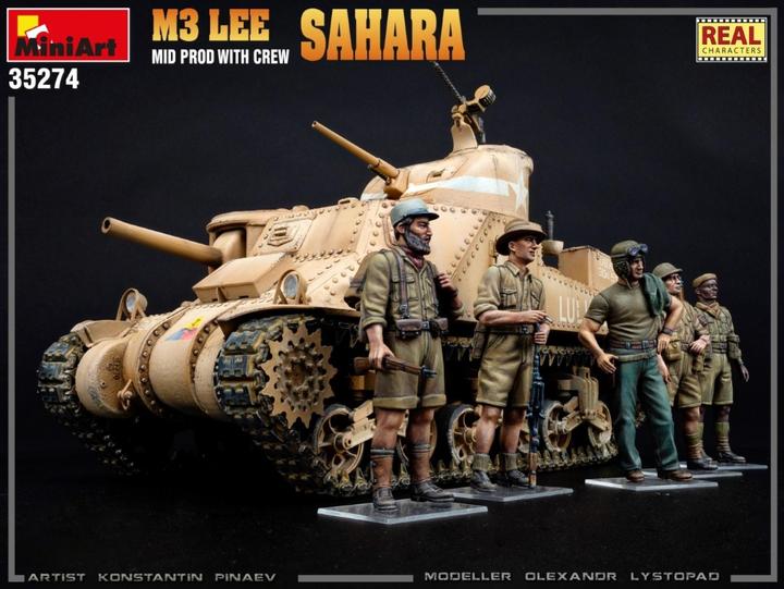 Immagine prodotto Mini art M3 Lee Mid Prod. Sahara con equipaggio