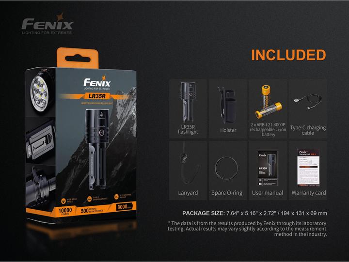 Image du produit Fenix LR35R (14 cm, 10000 lm)