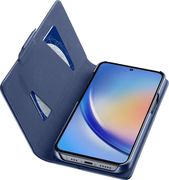Actual product image Cellularline Book Case for Samsung A35 5G Blue (Samsung Galaxy A35)