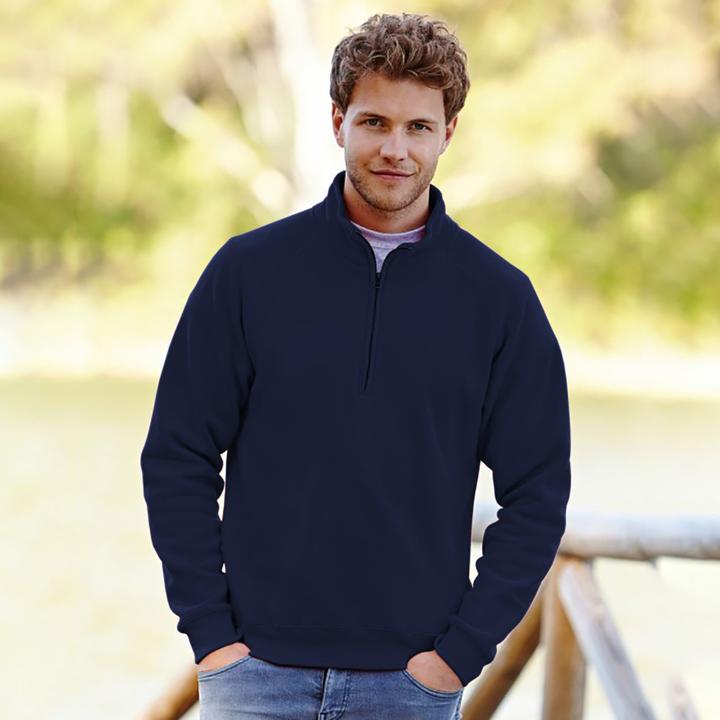 Image du produit Fruit of the Loom Sweat-shirt Premium 7030 avec fermeture éclair au col (M)