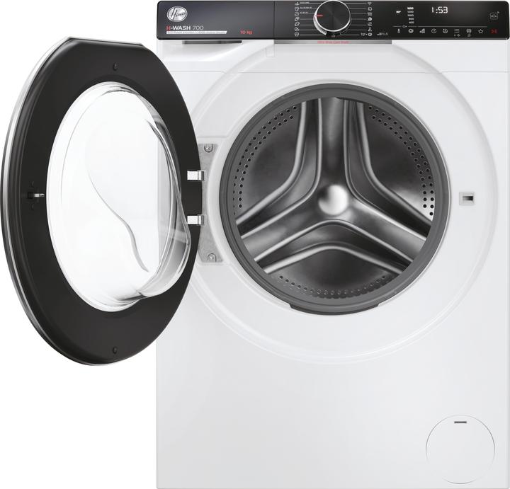 Actual product image Hoover H-WASH 700 H7W 610MBC-S front loading washing machine 10 kg 1600 rpm White (10 kg, Left, EU plug)