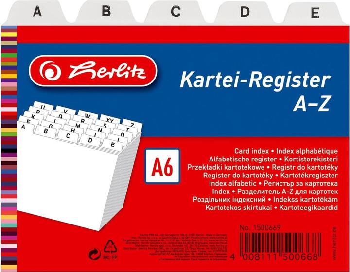 Actual product image Herlitz Card index A (A6)