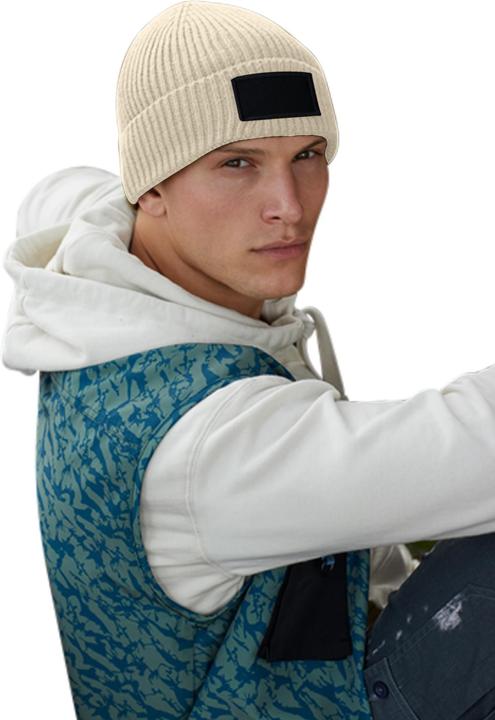 Produktbild Beechfield Fashion Mütze Gewebter Aufnäher (One Size)