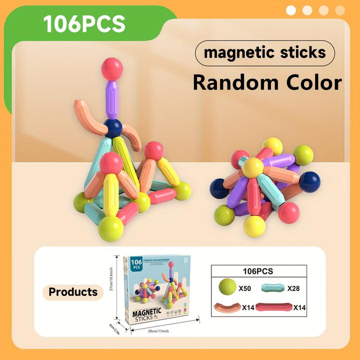 Immagine prodotto Activity Board Set di blocchi da costruzione magnetici per bambini - Giocattolo per l'apprendimento STEM, kit di