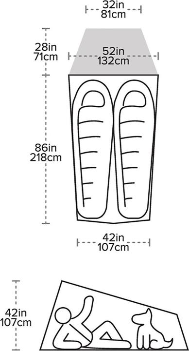 Produktbild Big Agnes Fly Creek HV UL2 Bikepack Solution (Kuppelzelt, 1.18 kg, 2 Personen)