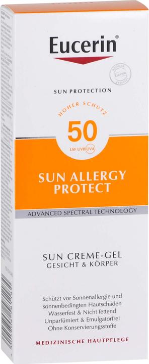 Produktbild Eucerin Sun Protection Allergy Protect Sun Creme-Gel LSF 50, 150 ml Creme (Sonnencreme, SPF 50, 150 ml)