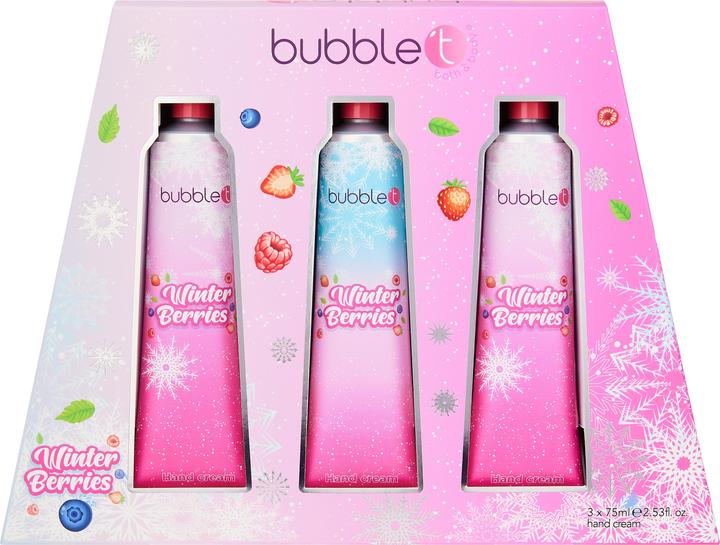 Image du produit Bubble T Winter Berries Moisturising Hand Cream Gift Set (3 X 75ml)