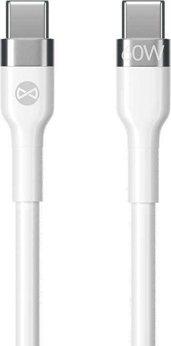 Produktbild Forever Flexibles Kabel USB-C - USB-C 2,0 m 60W weiss (2 m)