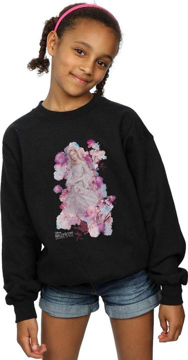 Actual product image Disney Girls Maleficent Mistress Of Evil Aurora Rose Bush Sweatshirt (116)