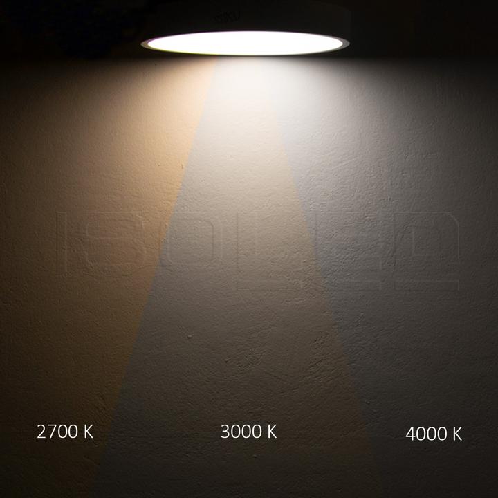 Produktbild Isoled LED Deckenleuchte UGR<19 2H, weiss, 80W-100W, rund, DN1000, ColorSwitch 2700-3000-4000K, dimmb