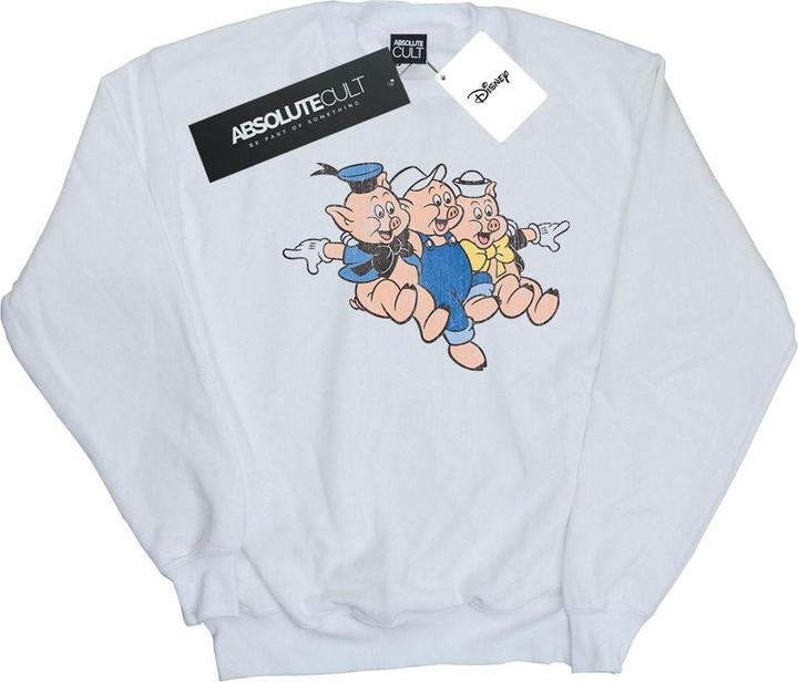 Actual product image Disney Womens/Ladies Three Little Pigs Jump Sweatshirt (L)