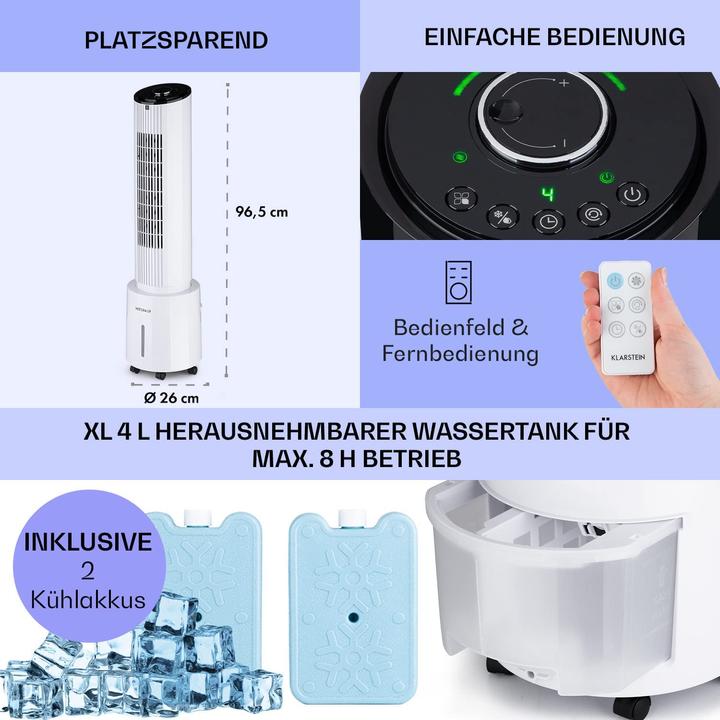 Produktbild Klarstein Mobiler Luftkuehler, 5-in-1 Weiss