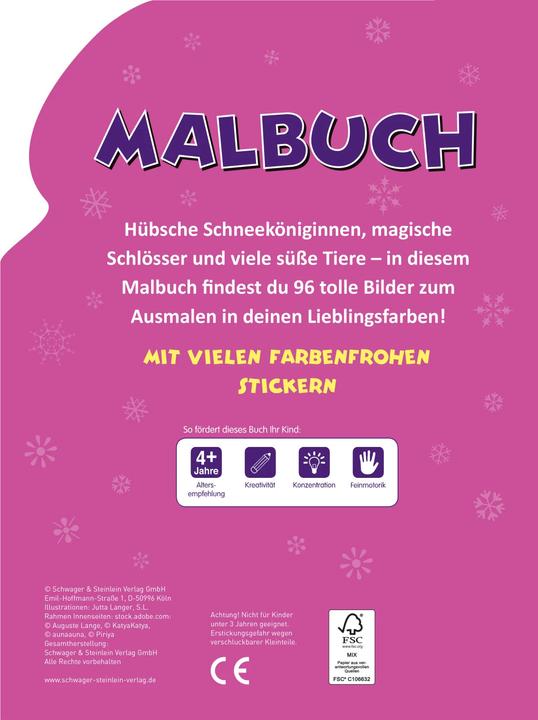 Produktbild Malbuch Schneekönigin