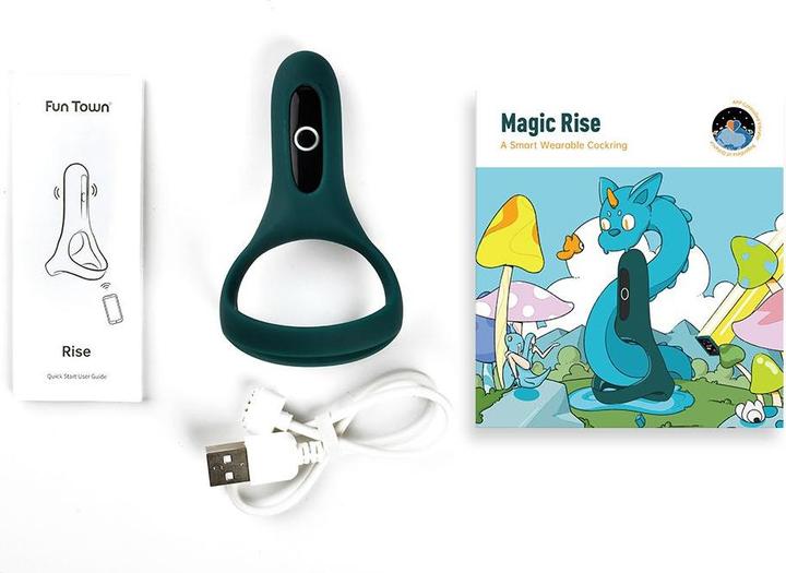 Produktbild Magic Motion Rise Smart Wearable Cockring Green (3.70 cm)