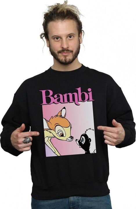 Actual product image Disney Mens Bambi Nice To Meet You Sweatshirt (S)
