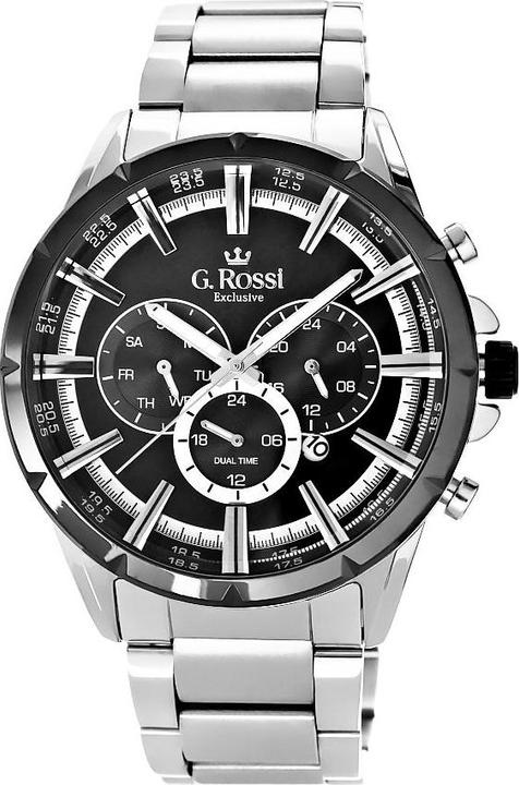 Produktbild Gino Rossi G.Rossi Dual Time Herrenuhr E13605B-1C1