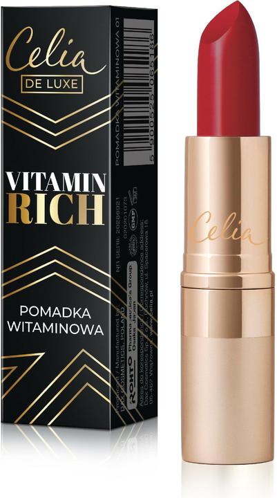 Image du produit Celia Rouge à lèvres hydratant De Luxe Vitamin Rich No (06 3.5G)