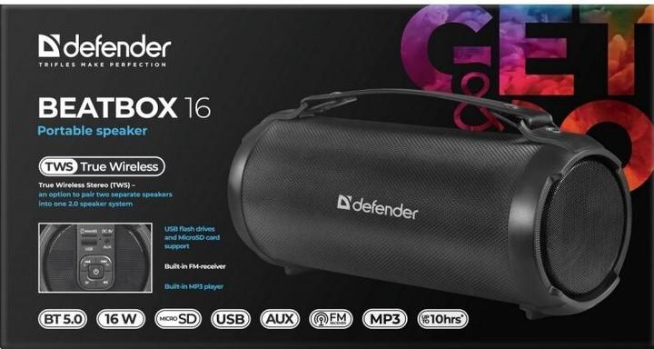 Actual product image Defender BEATBOX Bluetooth speaker