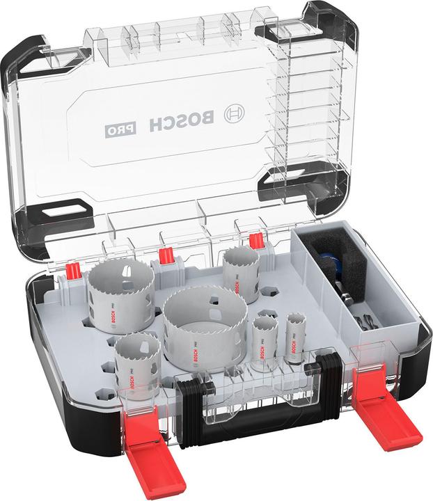 Produktbild Bosch Professional Zubehör PRO Multi Material PC Plus Lochsägen-Set, 9-tlg. (44 mm, 19 mm, 68 mm, 83 mm, 38 mm, 25 mm)